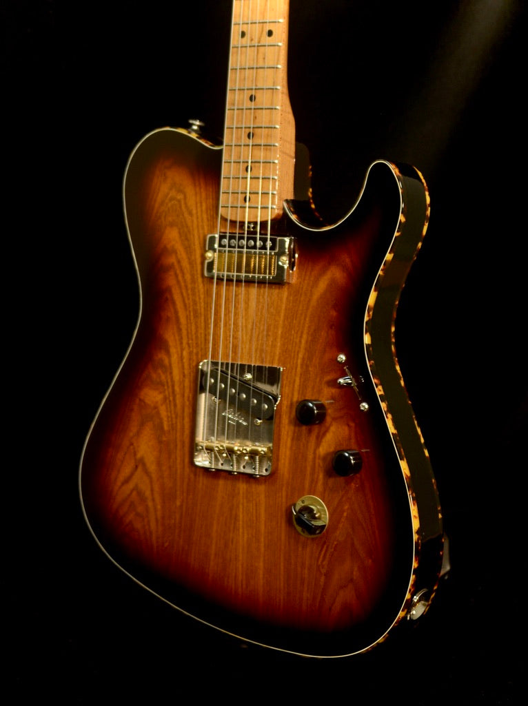 CAN SHIP TODAY! 2025 Stunning Asher T-Deluxe  with Tempered Swamp Ash and Flame Maple Neck!