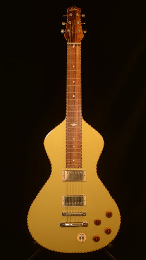 Stunning 2024 Ben Harper signature Lap Steel Gold Top With Vintage Style Rope Binding!