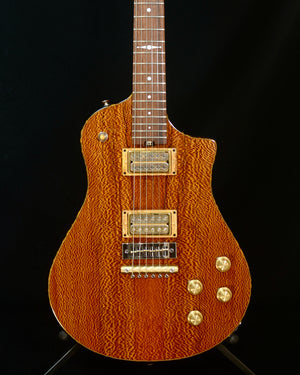 2025 Asher Electro Sonic Master Series - Lacewood with Brazilian Rosewood Board and Spud Buffer, #1385