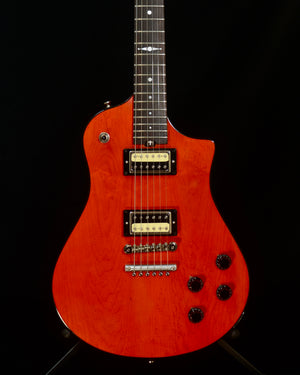 SOLD 2025 Asher Electro Sonic Vintage Series - Cardinal Red Birds Eye Maple with Brazilian Rosewood Board, #1384