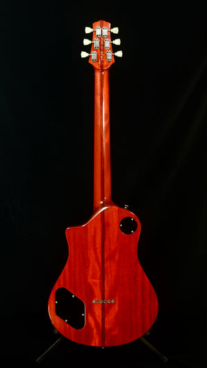 2025 Asher Electro Sonic Vintage Series - Cardinal Red Birds Eye Maple with Brazilian Rosewood Board, #1384