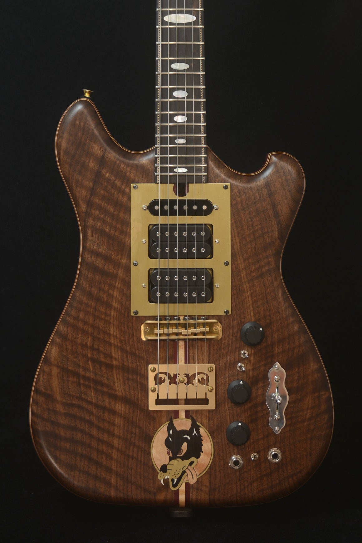 Initial DEPOSIT for Certified Iwrin/Asher Road Dog series "Dark Wolf" Guitar $17,000