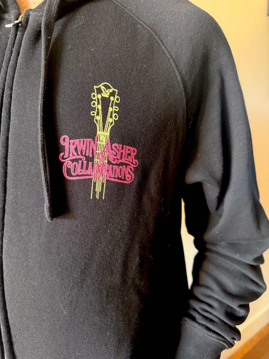Official Asher Irwin Collaborations Zip Hoodie - BLACK