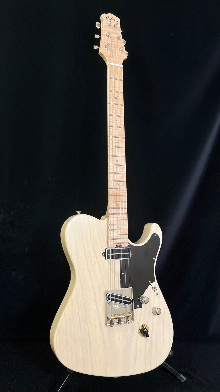 Deposit Order for the Asher T-Deluxe model Trans Ivory with T Blade Pickups