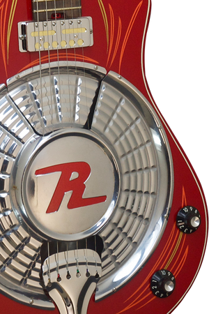 SOLD 2016 Asher Resosonic "Rambler" in Dakota Red with Hand Pin Striping, #907