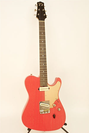 SOLD Asher T Deluxe Guitar in Red "Dog Hair" Nitro Finish, s/n 781