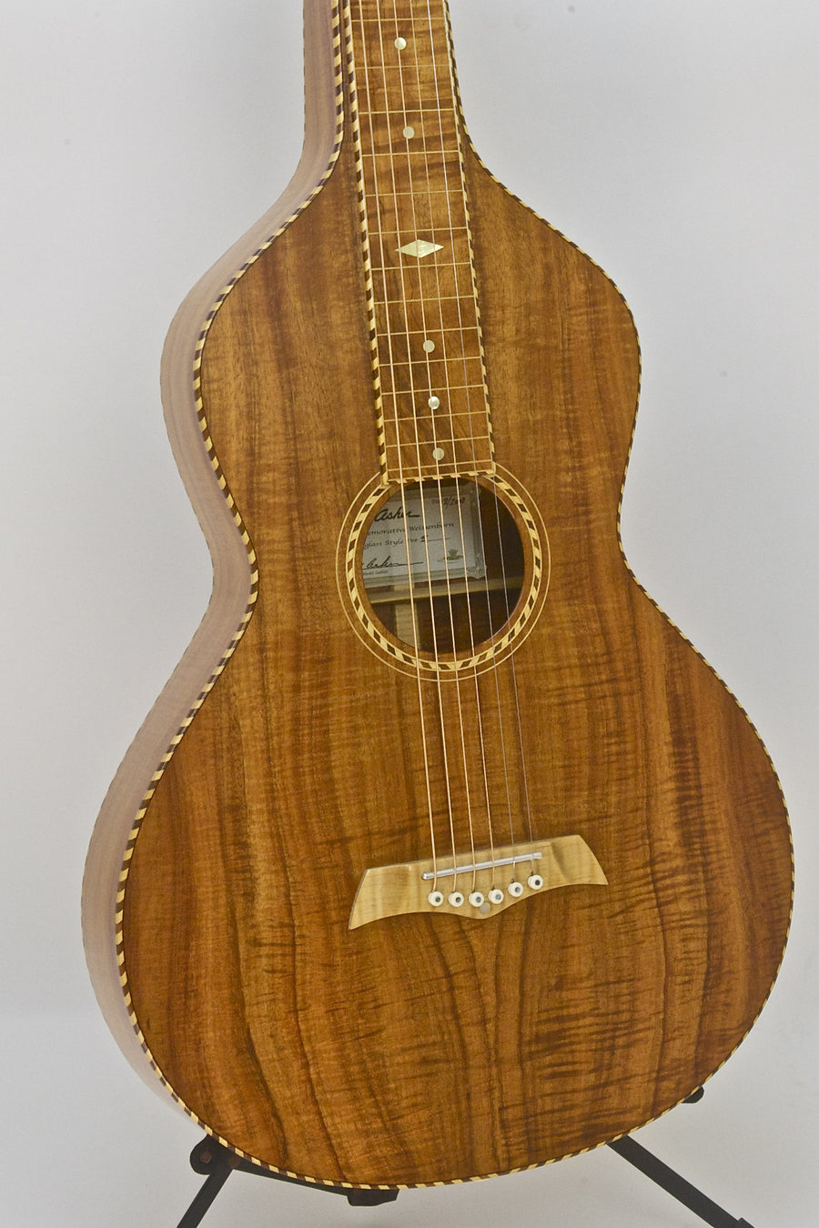 SOLD  USED MINT CONDITION 2008 Asher Acoustic Hawaiian Style IV