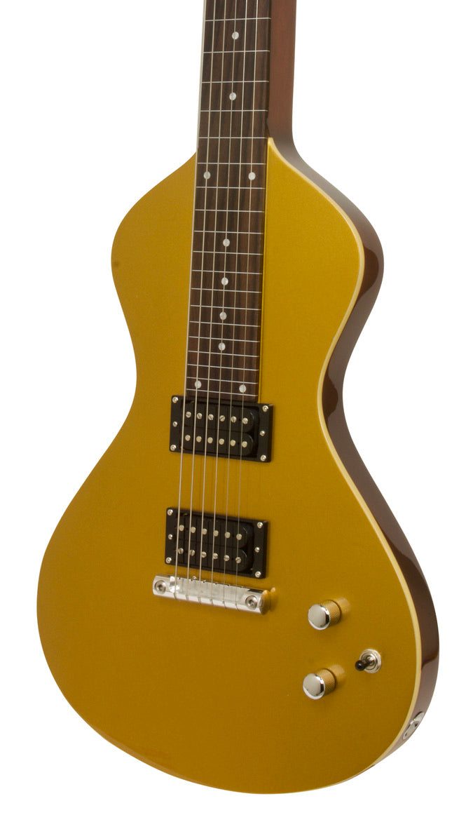 SOLD OUT UNTIL FALL 2023 Electro Hawaiian® Junior Lap Steel Gold Top with Gig Bag!