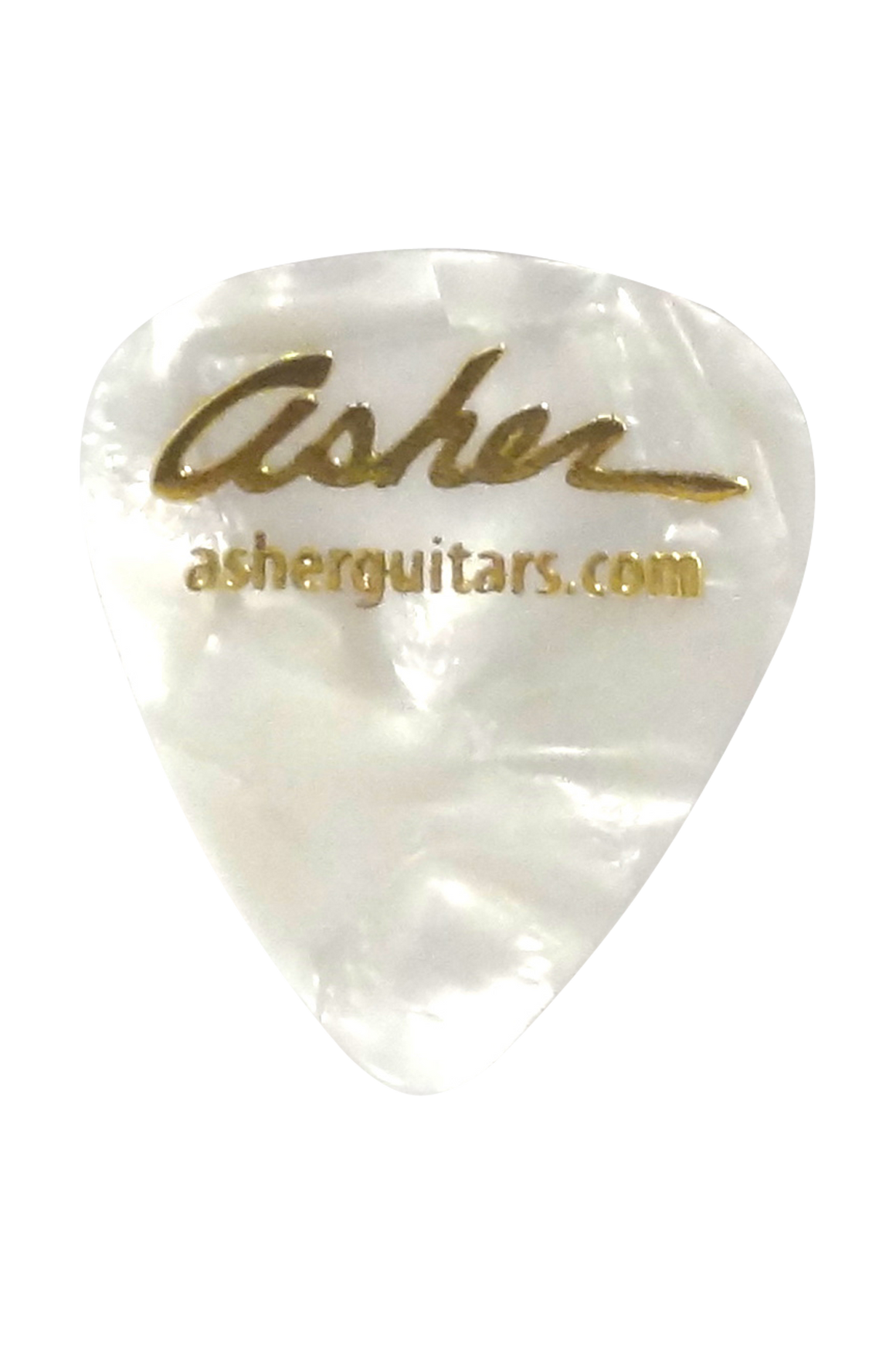 Asher Heavy Weight Guitar Picks, White - Pack of 10