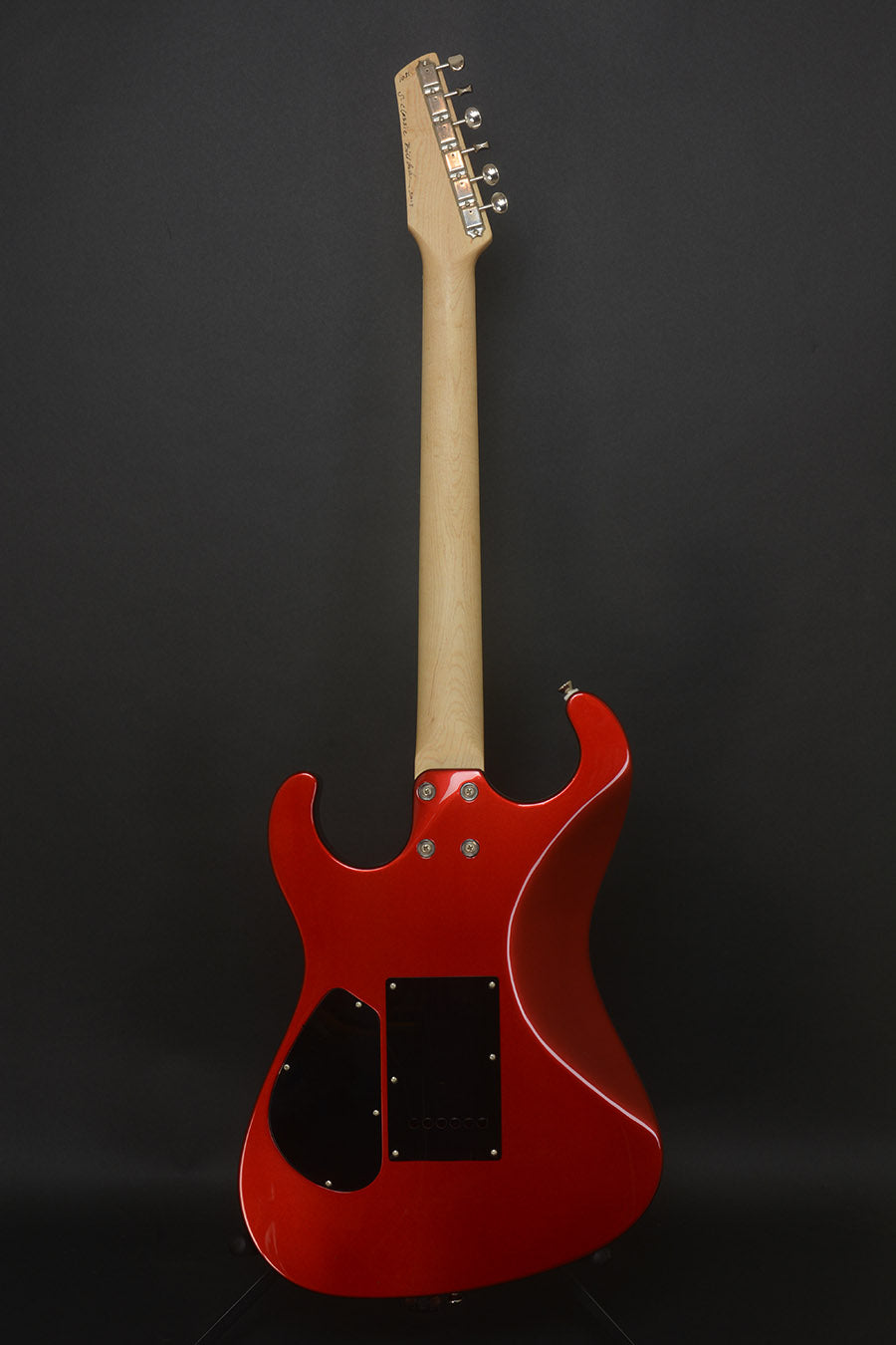 SOLD Asher 2017 S Classic, #1031 Candy Apple Red Poly over Roasted Alder with EMG SAV Alnico V Pickups